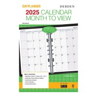 Debden Desk Dayplanner Refill 2025 Month to a Page